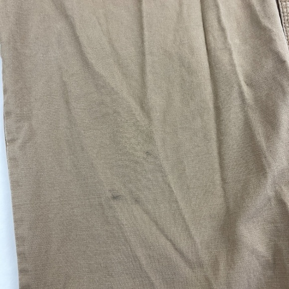 Izod Luxury Sport Chino Pants Mens 32x32 Khaki Flat Front - Picture 5 of 11